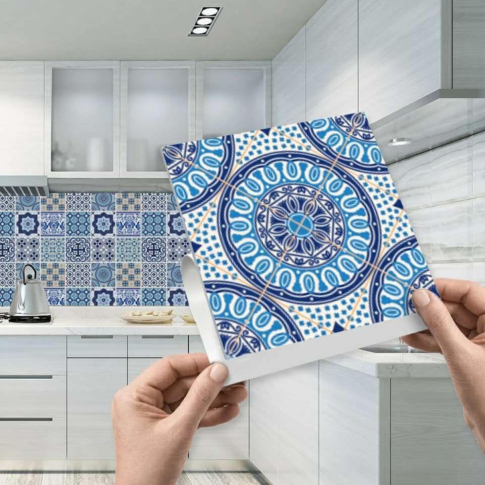 Pack of 12 – Geometrical Talavera Tiles Stickers