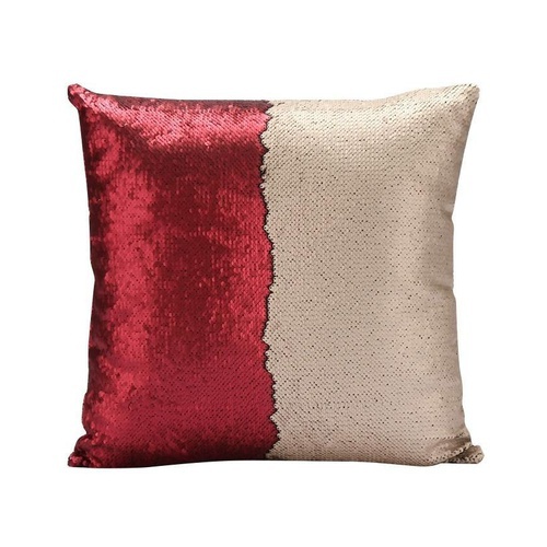 Reversible Mermaid Magic Pillow Without Filling – Red & Golden